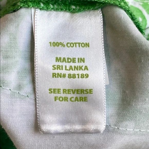 Lilly Pulitzer Callahan Shorts In Kelly Green & White - Picture 5 of 7